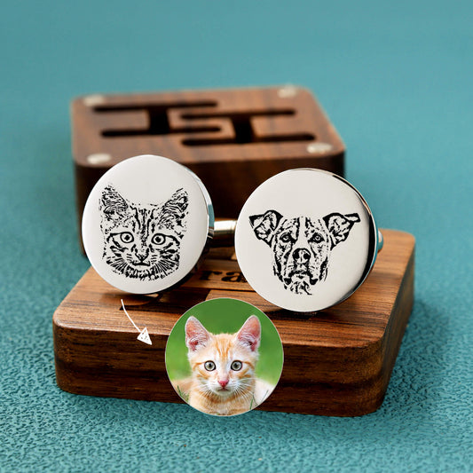 Pet Portrait Cufflinks