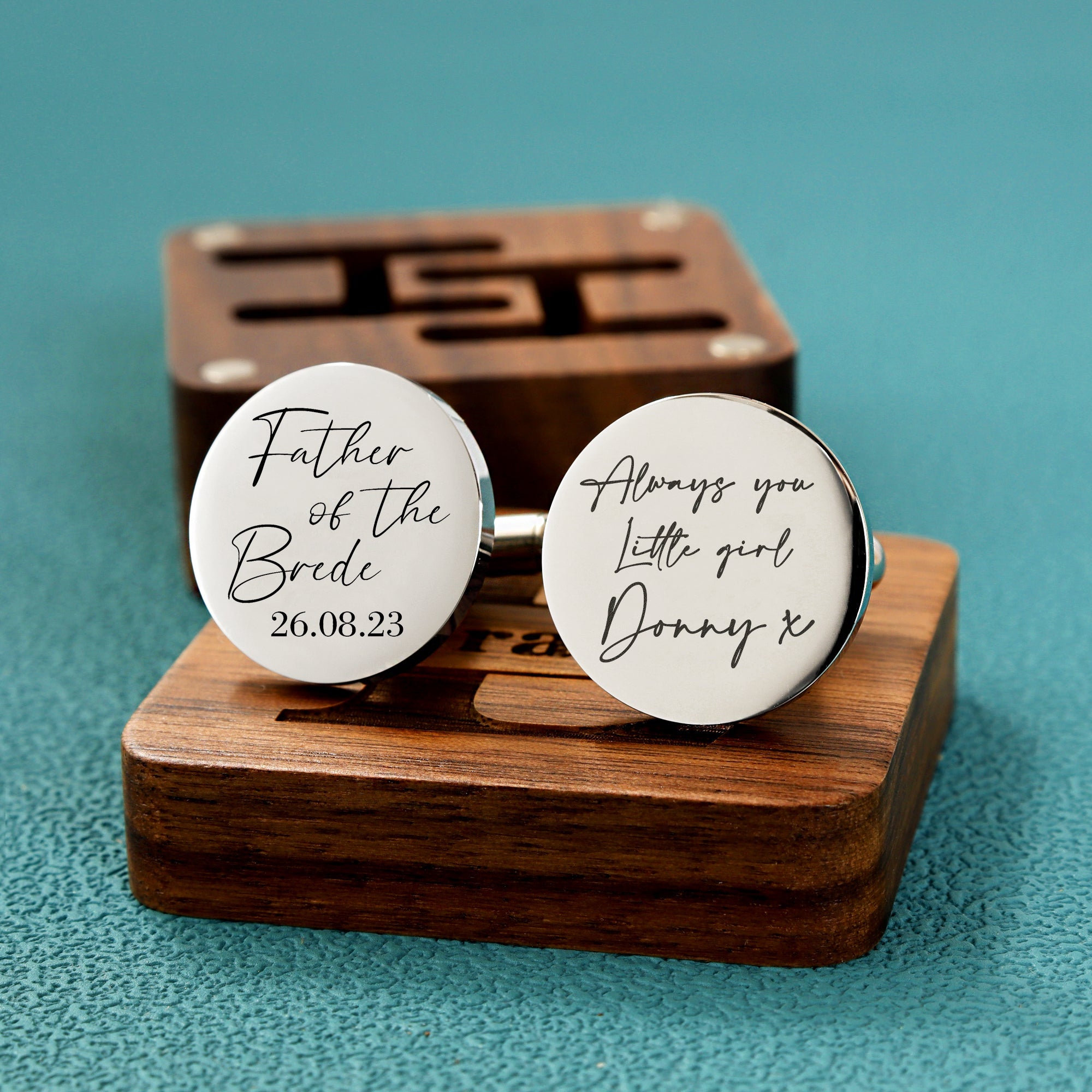 Happy fathers day, good wooden Cufflinks, Father's Day gift, best dad ever, 5th anniversary gift, EBONY Wood mother of pearl shell inlay