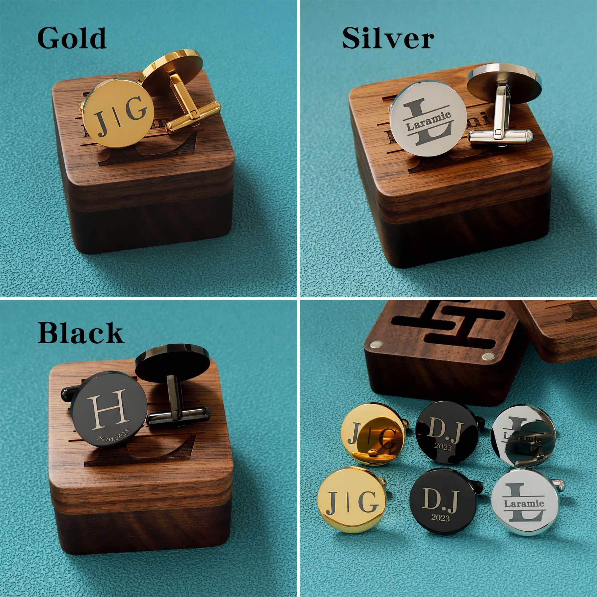 Personalized cufflinks colors