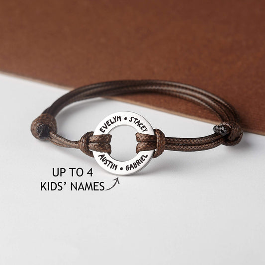 Personalized Dad Bracelet Gifts from Kids