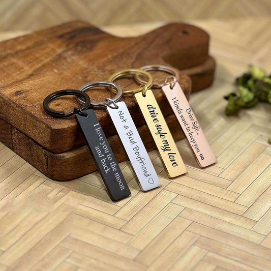 Personalized Stainless Steel Keychain